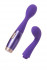 Фиолетовый вибратор Le Stelle PERKS SERIES EX-1 с 2 сменными насадками, Le Stelle