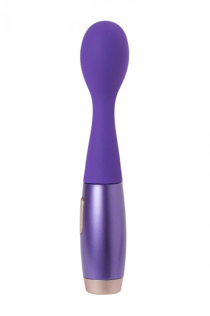 Фиолетовый вибратор Le Stelle PERKS SERIES EX-1 с 2 сменными насадками, Le Stelle