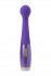 Фиолетовый вибратор Le Stelle PERKS SERIES EX-1 с 2 сменными насадками, Le Stelle