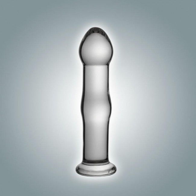 Анальная втулка-фаллоимитатор из стекла - 14 см., Сумерки богов