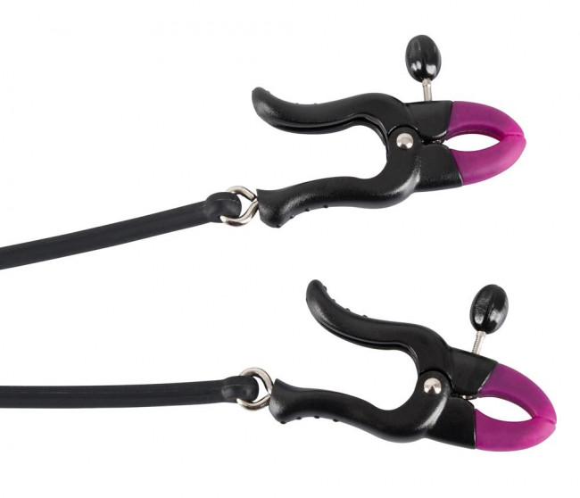 Эрекционное кольцо с зажимами на соски Cock Ring & Clamps, Orion