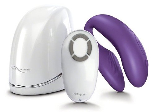 Фиолетовый вибромассажёр для двоих We-Vibe 4, We-vibe