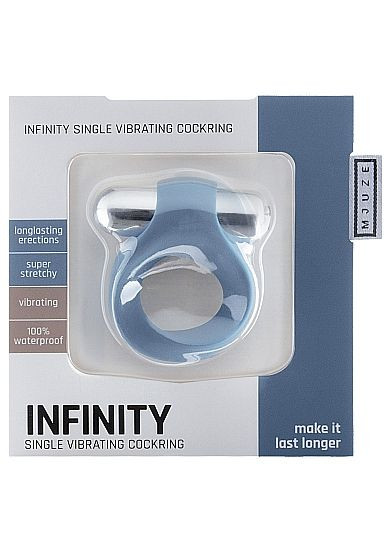 Синее виброкольцо Infinity Single Vibrating Cockring, Shots Media BV Синее виброкольцо Infinity Single Vibrating Cockring, Shots Media BV