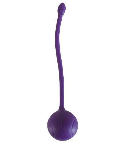 Фиолетовый металлический шарик в силиконовой оболочке, Bior toys