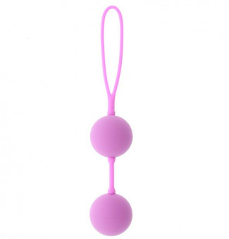 Розовые вагинальные шарики на силиконовой связке GOOD VIBES THE PERFECT BALLS PINK, Dream Toys