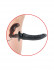 Черный страпон с вагинальной пробкой Deluxe Vibrating Penetrix Strap-On - 19 см., Pipedream