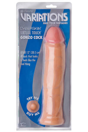 Фаллоимитатор Penthouse VARIATIONS CyberSkin Gonzo Cock телесного цвета - 30 см., Topco Sales
