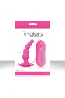 Розовая анальная вибро-пробка Tinglers - Plug I, NS Novelties