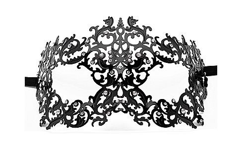 Чёрная металлическая маска Forrest Queen Masquerade, Shots Media BV Чёрная металлическая маска Forrest Queen Masquerade, Shots Media BV