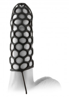 Насадка-сетка Silicone Warrior Cock Cage - 13,3 см., Pipedream
