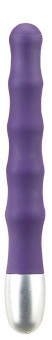 Фиолетовый вибромассажер волнистой формы SMOOTH VIBE - 17,8 см., Seven Creations