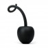 Чёрный анальный стимулятор SILICONE MY SECRET CHERRY - 11 см., Toyz4lovers