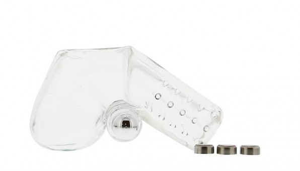 Силиконовая насадка на пенис с вибрацией VIBRATING SILICON COCK POUCH, Seven Creations