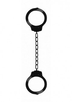 Металлические черные оковы Pleasure Legcuffs, Shots Media BV