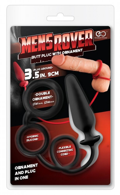 Эрекционное кольцо с подхватом и анальным плагом Mens Rover, NMC Эрекционное кольцо с подхватом и анальным плагом Mens Rover, NMC