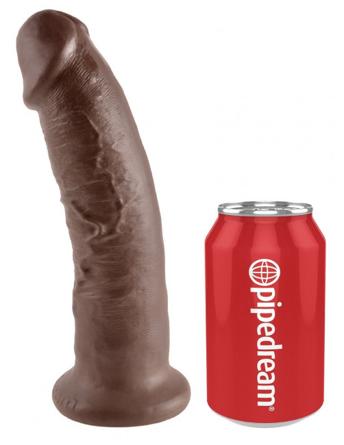 Коричневый фаллоимитатор 9" Cock - 22,9 см., Pipedream Коричневый фаллоимитатор 9" Cock - 22,9 см., Pipedream