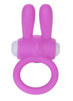 Розовое виброколечко для пениса Power Rabbit Clit Cockring, Lovetoy