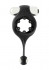 Чёрное эрекционное виброкольцо Infinity Vibrating Cockring with Dangling Ball, Shots Media BV