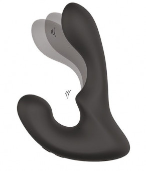 Чёрный массажер простаты с 2 моторами BOOTY ROCKER, Dream Toys