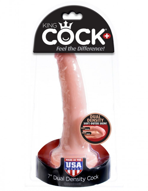 Телесный фаллоимитатор-реалистик на присоске Dual Density 7" Cock - 17,8 см., Pipedream Телесный фаллоимитатор-реалистик на присоске Dual Density 7" Cock - 17,8 см., Pipedream
