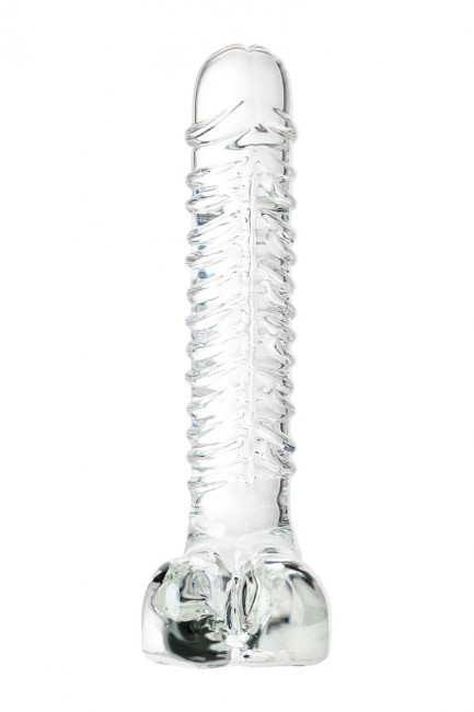 Стеклянный прозрачный фаллоимитатор Sexus Glass - 21 см., Sexus