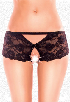 Кружевные трусики с Х-образным вырезом и интимным доступом, FlirtOn