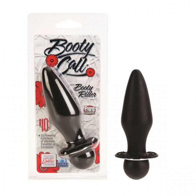 Анальная пробка Booty Call с вибрацией - 10,75 см., California Exotic Novelties