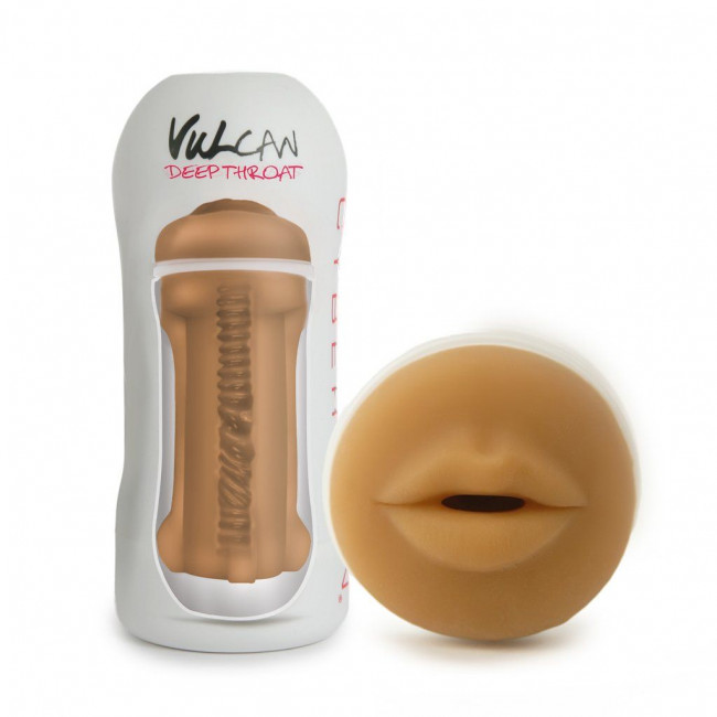 Мастурбатор-ротик Cyberskin Vulcan Deep Throat Mocha, Topco Sales
