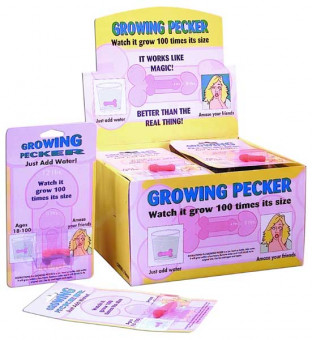 Фаллос увеличивающийся в воде Grow-A-Pecker, Pipedream