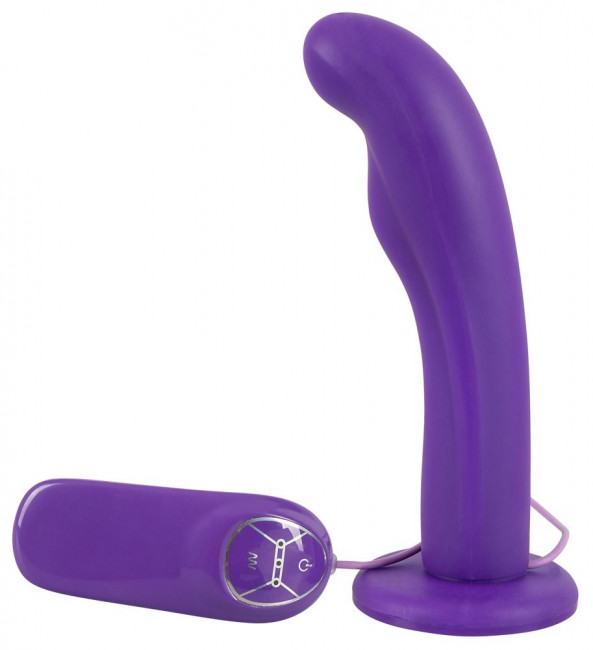 Фиолетовый вибратор с присоской Silicone Purple Vibe - 17,5 см., Orion Фиолетовый вибратор с присоской Silicone Purple Vibe - 17,5 см., Orion