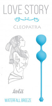 Голубые вагинальные шарики Cleopatra Waterfall Breeze, Lola toys