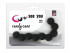 Чёрная анальная цепочка SEE YOU CANDY CANE ANAL BEADS - 13,1 см., Dream Toys