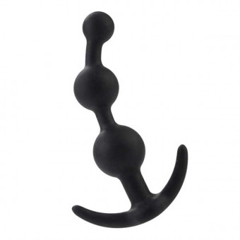 Черная силиконовая анальная цепочка Booty Call, California Exotic Novelties
