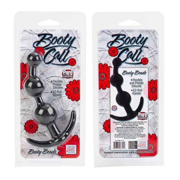 Черная силиконовая анальная цепочка Booty Call, California Exotic Novelties Черная силиконовая анальная цепочка Booty Call, California Exotic Novelties