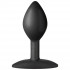 Черная анальная пробка Platinum Premium Silicone - The Minis Spade Small - Black S, Doc Johnson