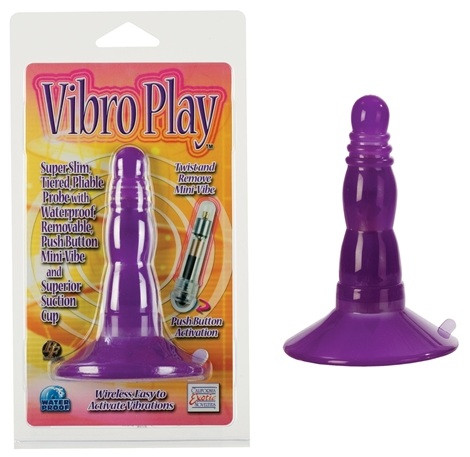Анальная пробочка VIBRO PLAY PURPLE, California Exotic Novelties