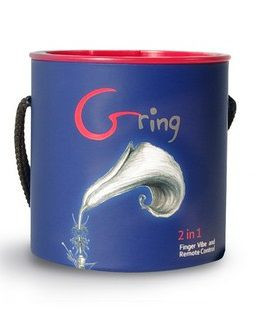Синий мини-вибратор на палец Fun Toys Gring, Fun Toys