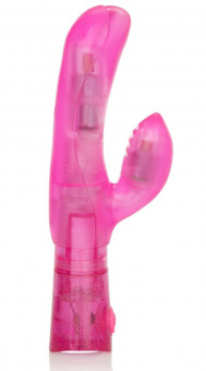 Розовый вибромассажер First Time Dual Exciter , California Exotic Novelties