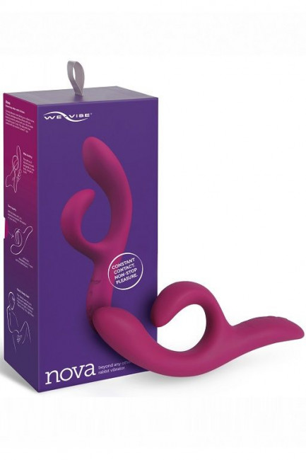 Фиолетовый вибратор-кролик We-Vibe Nova 2 - 20,5 см. Фиолетовый вибратор-кролик We-Vibe Nova 2 - 20,5 см.