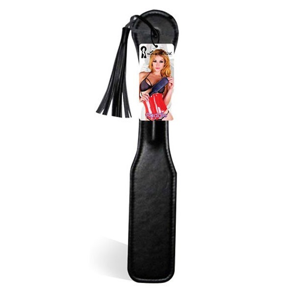 Черная шлепалка с кисточкой, Lux Fetish