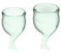 Набор зеленых менструальных чаш Feel secure Menstrual Cup Набор зеленых менструальных чаш Feel secure Menstrual Cup