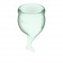 Набор зеленых менструальных чаш Feel secure Menstrual Cup Набор зеленых менструальных чаш Feel secure Menstrual Cup