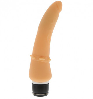 Реалистичный вибромассажёр PURRFECT SILICONE CLASSIC - 17,5 см., Dream Toys