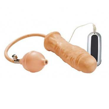 Расширяющися фаллоимитатор с вибрацией Inflatable Naturel Prosthetic - 17 см., Supreme Nature Расширяющися фаллоимитатор с вибрацией Inflatable Naturel Prosthetic - 17 см., Supreme Nature