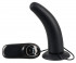Чёрный анальный вибратор с присоской Silicone Black Vibe - 13 см., Orion