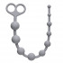 Серая анальная цепочка Orgasm Beads - 33,5 см., Lola toys