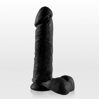 Чёрный фаллоимитатор на присоске Sitabella - 18,9 см., Sitabella