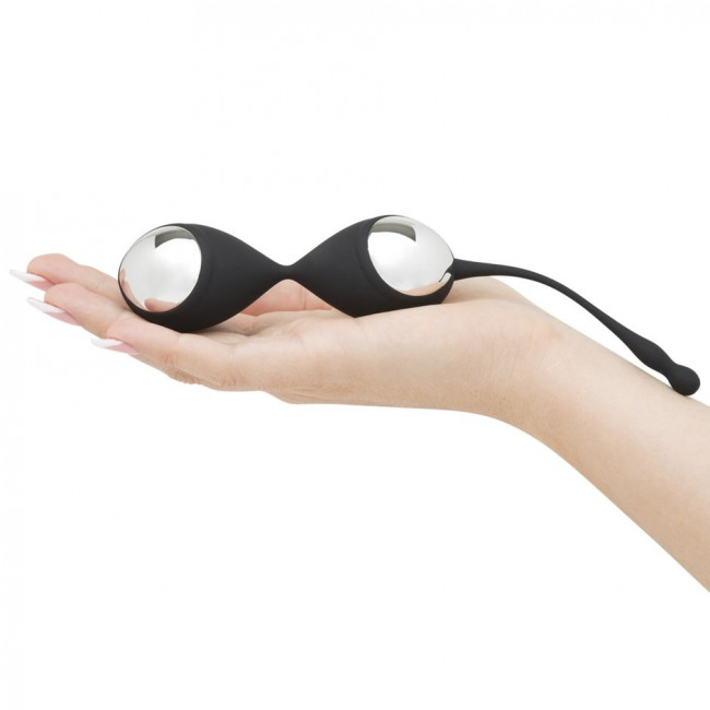 Черно-серебристые вагинальные шарики Inner Goddess Kegel Toner Balls Черно-серебристые вагинальные шарики Inner Goddess Kegel Toner Balls