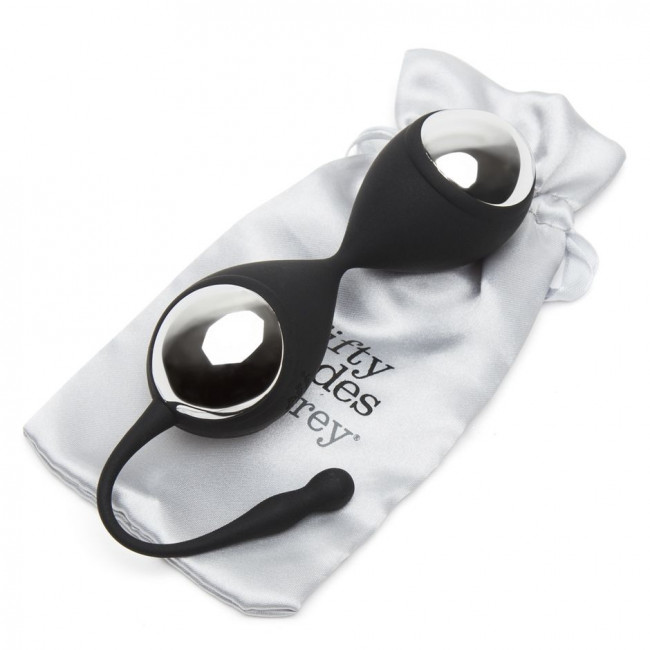 Черно-серебристые вагинальные шарики Inner Goddess Kegel Toner Balls Черно-серебристые вагинальные шарики Inner Goddess Kegel Toner Balls