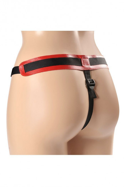 Красно-чёрные трусики с плугом HARNESS Trapper - размер M-XL, Sitabella Красно-чёрные трусики с плугом HARNESS Trapper - размер M-XL, Sitabella